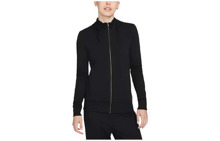 Nike Nike Sweatshirts Women's Black Hooded Moderate Cardigan
