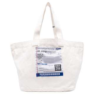 MIHARA YASUHIRO Cotton Tote Bag, Shopping Bag, Handbag, Shoulder Bag Unisex White
