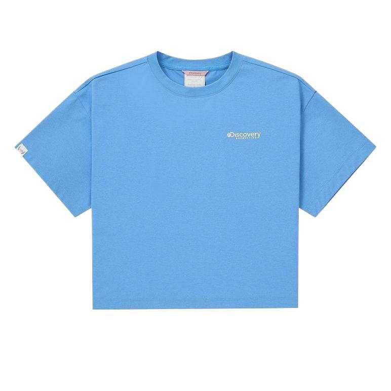 Discovery Expedition Drop Shoulder Sleeve T Shirt Women's Blue