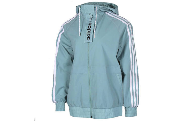 Adidas Neo Jackets Women's Steam White/Asphalt Gray/Black Hooded Moderate Other
