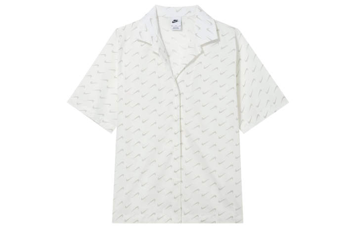 Nike Nike Shirts Women's Sail White Cuban Collar Moderate