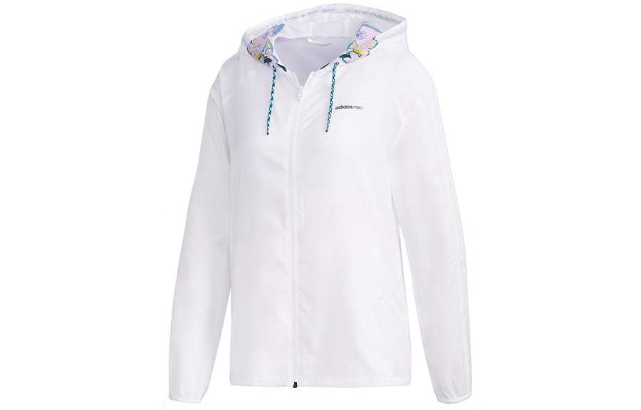 Adidas Neo Jackets Women's White Hooded Thin Other