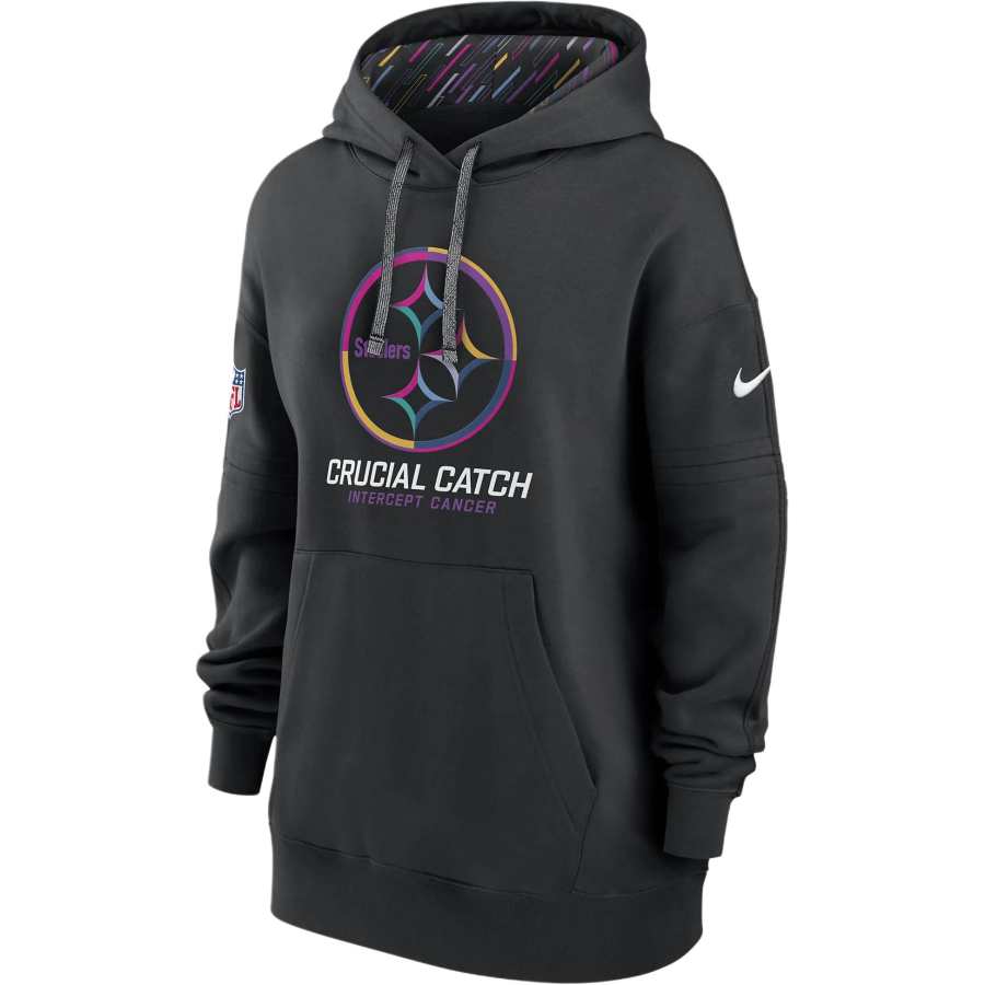 Nike Nike Pittsburgh Steelers Crucial Catch Club Women's Nike Nfl Pullover Hoodie