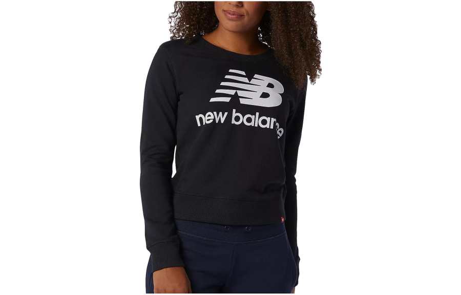 New Balance New Balance Sweatshirts Women's Black Crew Neck Moderate Regular