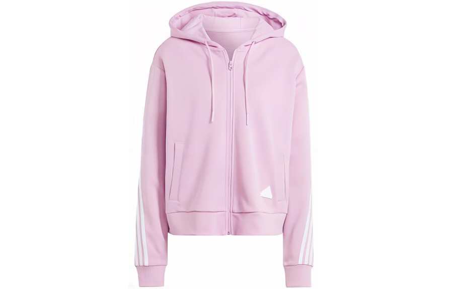 Adidas Adidas Sweatshirts Women's Pink Hooded Moderate Cardigan