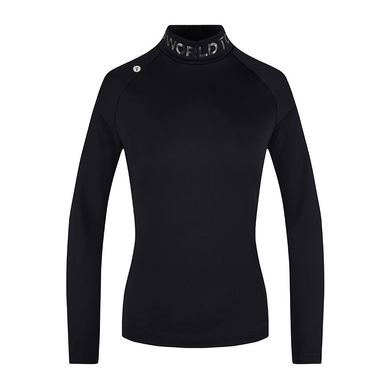 EUROPEAN TOUR T Shirts Women's Stand Collar Moderate Nipped In Waist