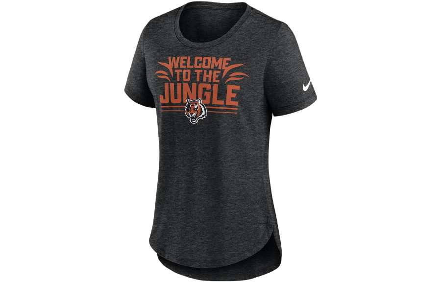 Nike Nike T Shirts Women's Black Crew Neck Moderate Straight Fit