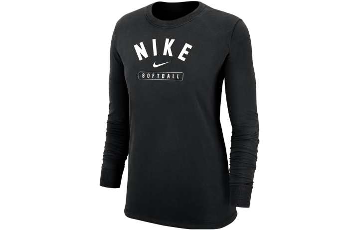 Nike Nike T Shirts Women's Black Crew Neck Moderate Straight Fit
