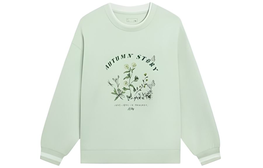 Li-Ning Li Ning Sports Life Collection Sweatshirt Women's Pale Greenish White Jade