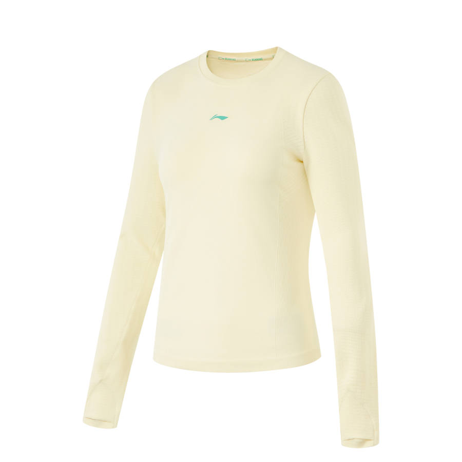 Li-Ning Li Ning Running Collection T Shirt Women's Creamy Yellow