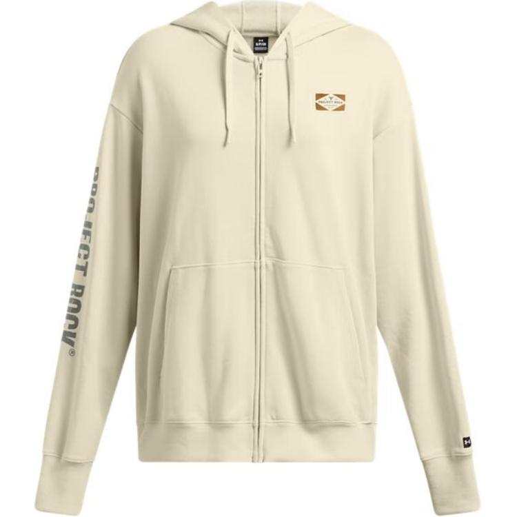 Under Armour Johnson Project Rock Jacket Women's Mink White Gray