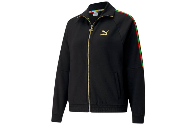 PUMA World Resonance Series Jackets Women's Black Stand Collar Moderate Other