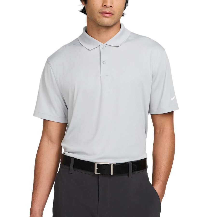 Nike Nike Dri FIT VictorySwoosh Golf Clothing Men's Wolf Gray/White 012