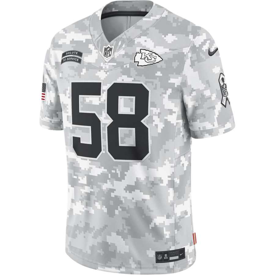 Nike Nike Derrick Thomas Kansas City Chiefs Salute To Service Men's Nike Dri FIT Nfl Limited Jersey
