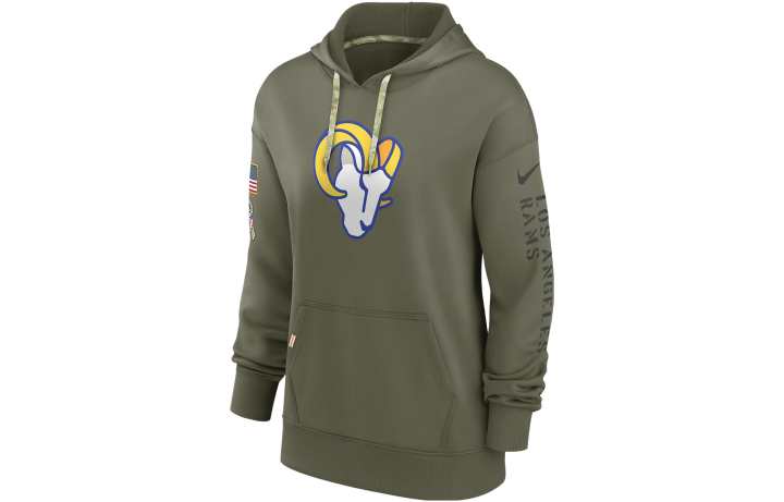 Nike Nike Los Angeles Rams Salute To Service Sideline Dominant Force Men's Nike Dri FIT Nfl Pullover Hoodie