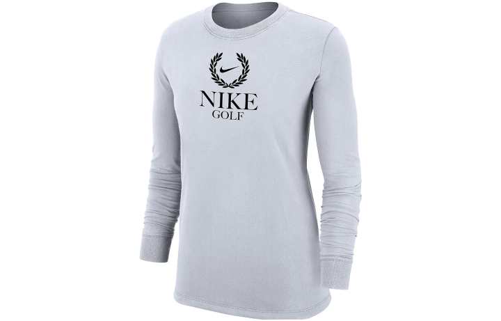 Nike Nike T Shirts Women's White Crew Neck Moderate Straight Fit
