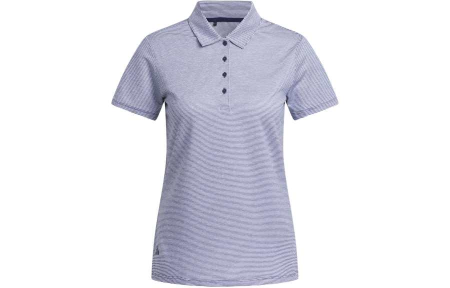 Adidas Adidas Ottoman Short Sleeve Polo Shirt Polo Shirt Women's Marine Blue