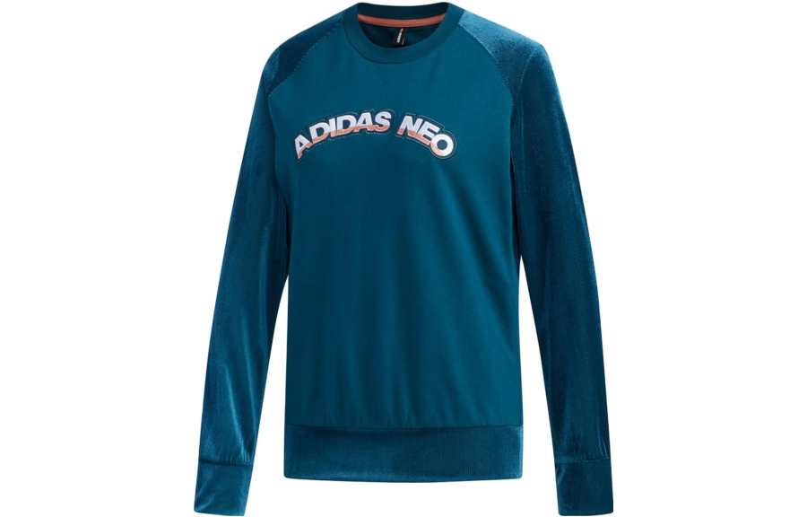 Adidas Neo Sweatshirts Women's Blue Crew Neck Moderate Regular