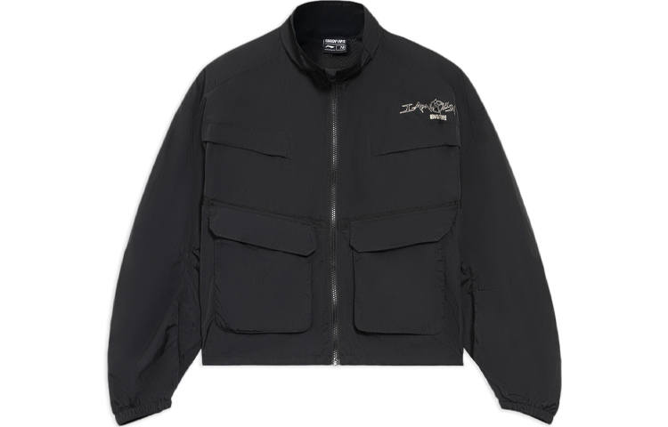 Li-Ning Li Ning Jackets Women's Black Stand Collar Moderate Other