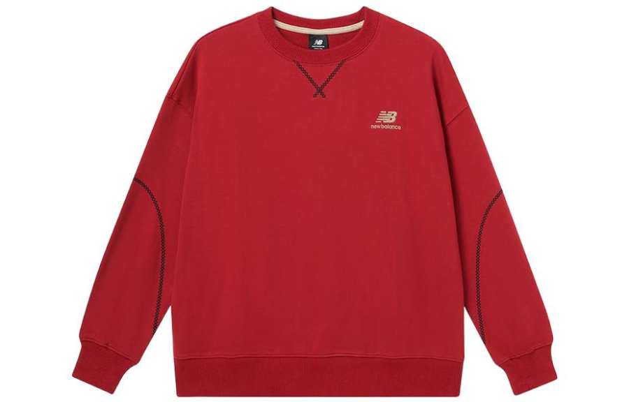 New Balance New Balance New Balance CNY Collection Sweatshirts Women's Red Crew Neck Moderate Regular