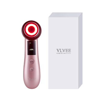 VLVEE Multifunction Red Light Beauty Device Home Facial Warm Ion Vibration Delivery And Extraction Beauty Device V709P