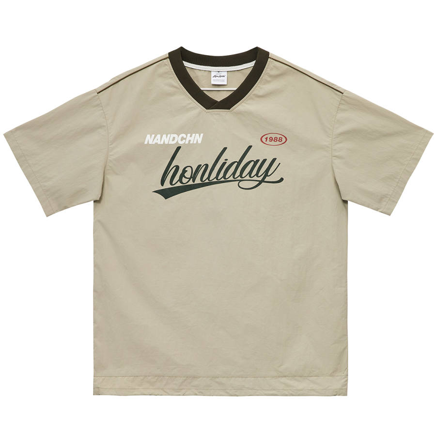 NANDCHN T Shirts Unisex Crew Neck Moderate Straight Fit
