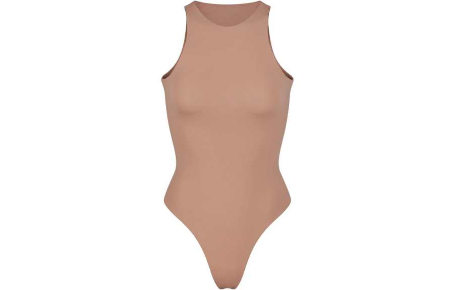 Skims Bodysuits Women's Ochre Turtleneck