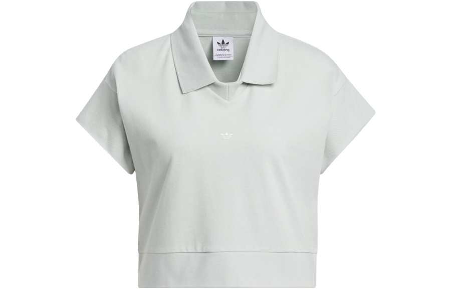 Adidas Originals Polo Shirt Women's Silver Gray