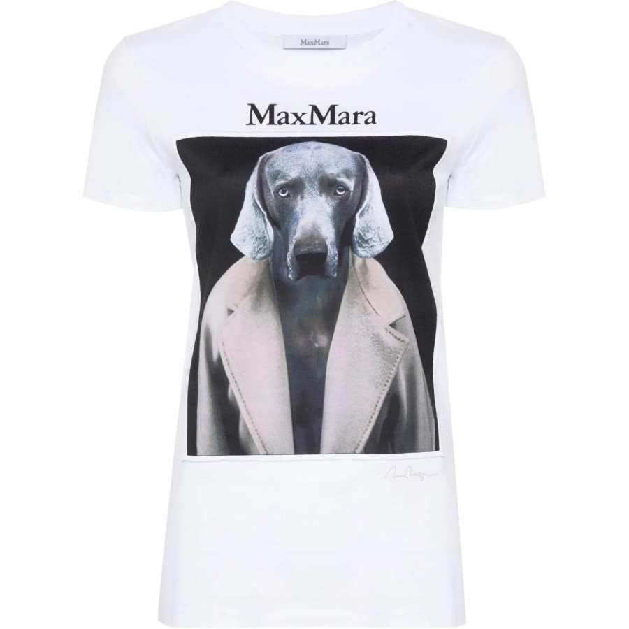 MaxMara Max Mara Cipria Graphic Printed Crewneck T Shirt