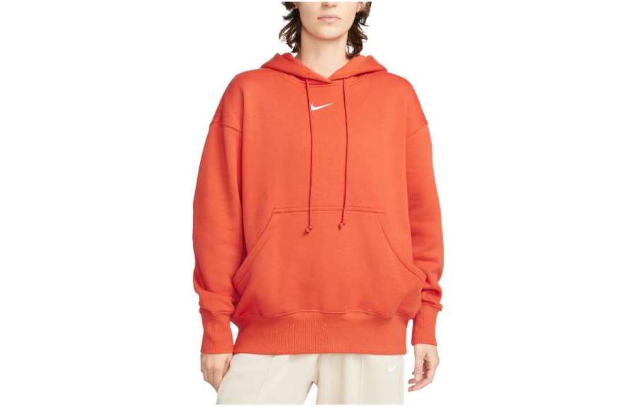 Nike Nike Sweatshirts Women's Orange Hooded Moderate Regular