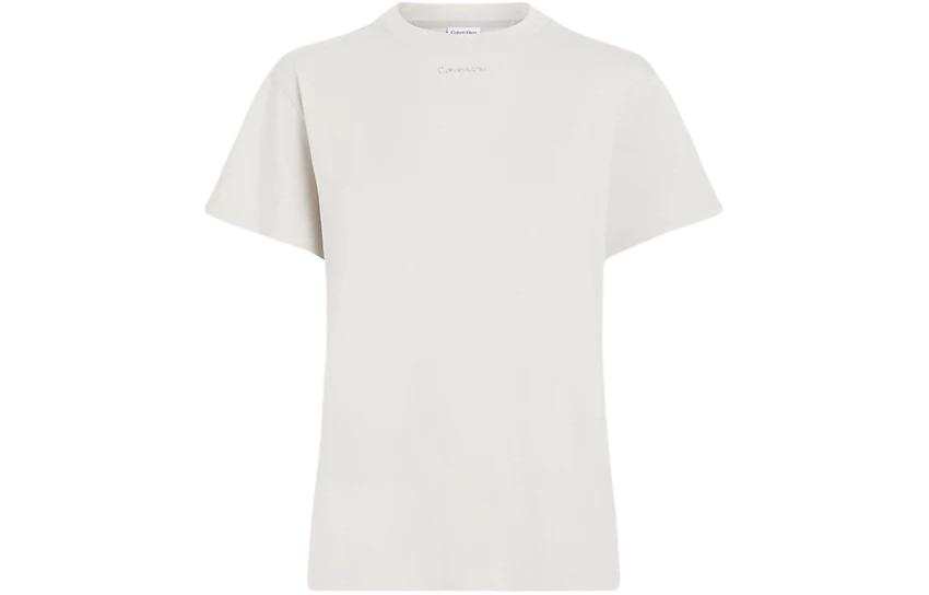 Calvin Klein CK/Calvin Klein Relaxed Micro Logo T Shirt T Shirt Women's White