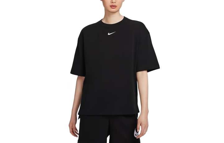 Nike Nike Women'ss Sportswear Swoosh Oversized T-shirt Black