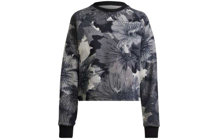 Adidas Adidas Sweatshirts Women's Gray Crew Neck Moderate Regular