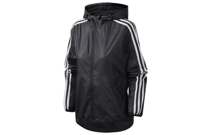 Adidas Adidas Jackets Women's Black Hooded Moderate