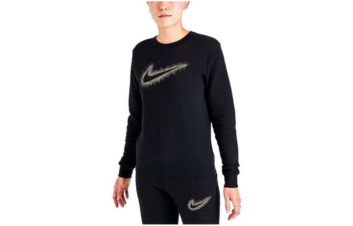 Nike Nike Sweatshirts Women's Black Crew Neck Moderate Regular