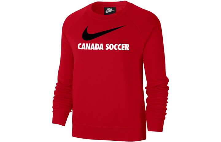 Nike Nike Sweatshirts Women's Red Crew Neck Moderate Other