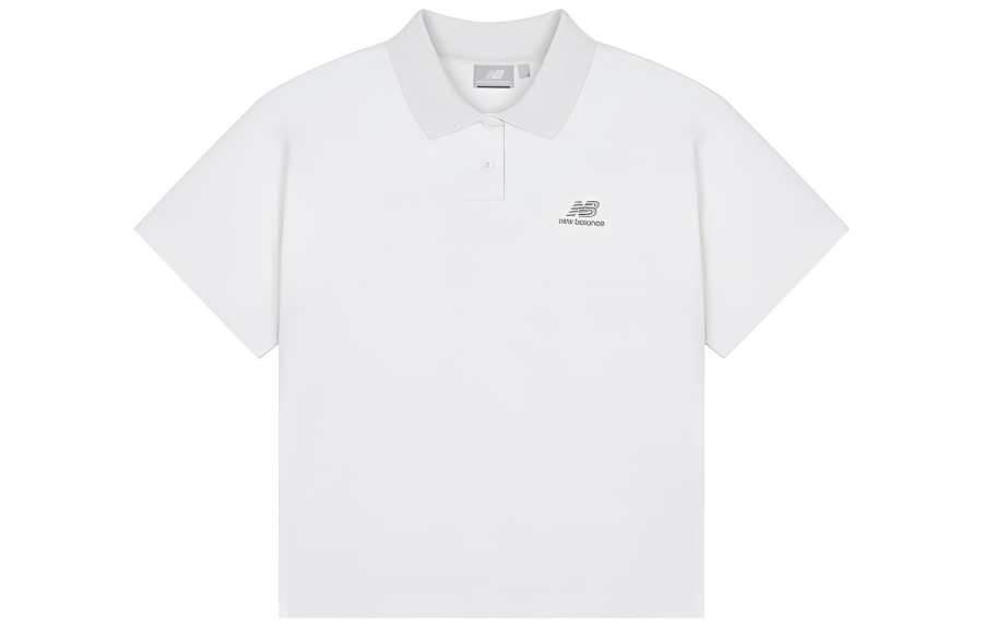 New Balance New Balance Polo Shirts Women's Gray Polo Collar Moderate Straight Fit