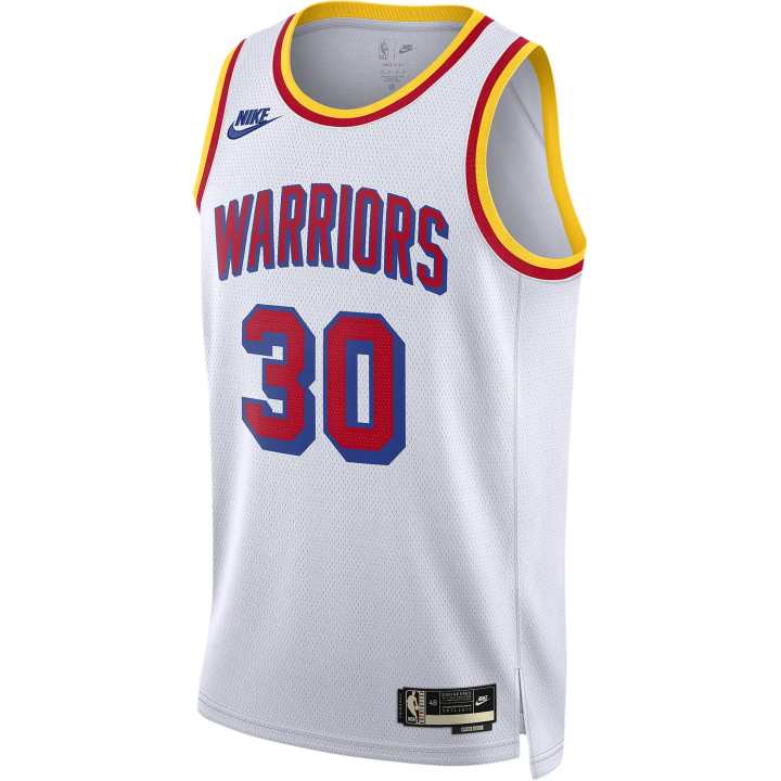 Nike Nike Golden State WarriorsDRI FIT NBA Stephen Curry Basketball Jersey Men's White