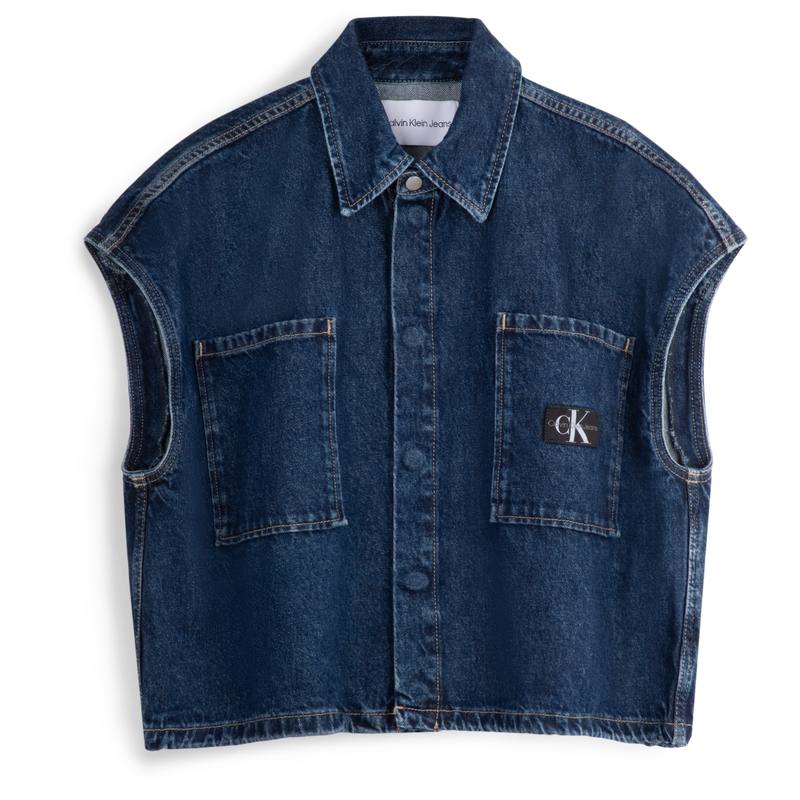 CALVIN KLEIN Shirt Women's Denim Dark Blue