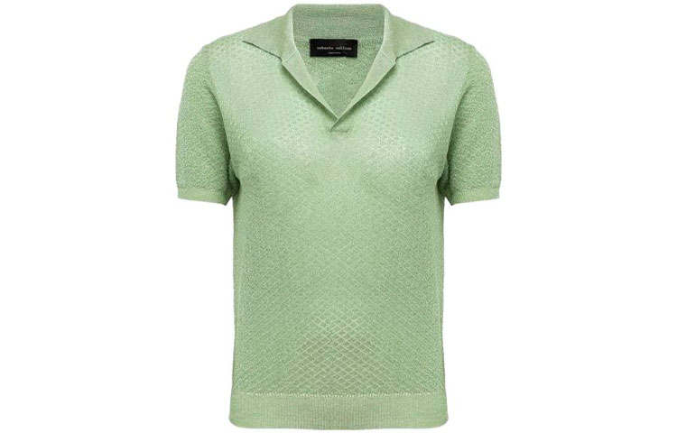ROBERTO COLLINA SS23 Polo Shirt Women's Light Green