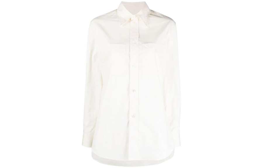 Lemaire Shirts Women's White Lapel Moderate Other