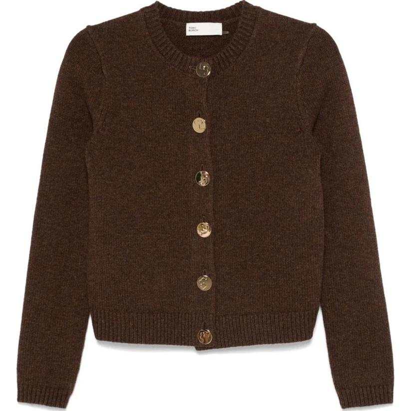 TORY BURCH TORY BURCH Lgo Button Knitted Cardigan