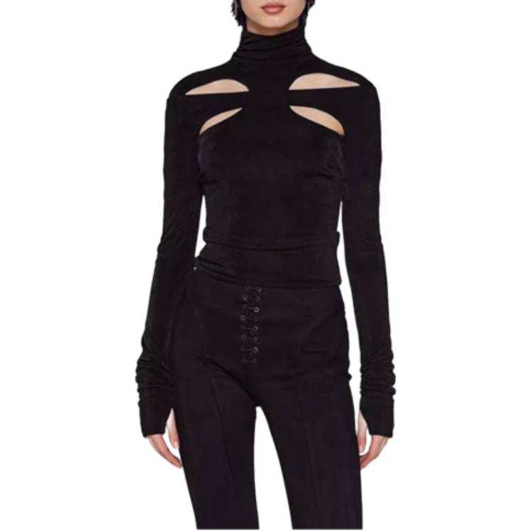 Misbhv Shirts Women's Black Turtleneck Moderate Other