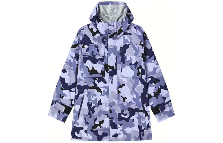 FILA Athletics Jackets Women's Deep Cong Blue Jacquard Hooded Moderate Other