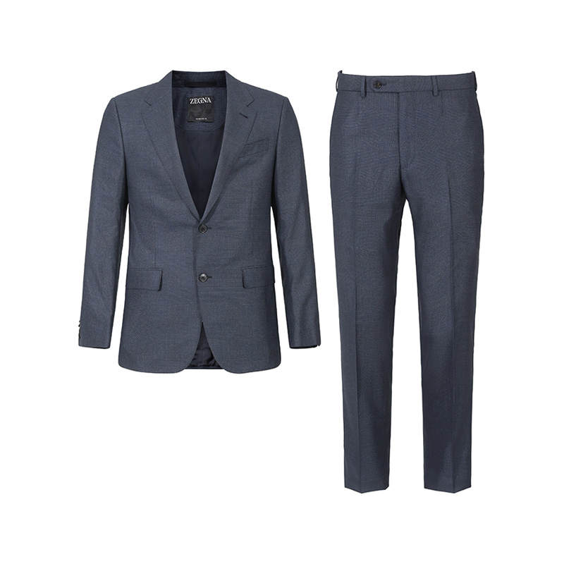 Ermenegildo Zegna Business Suit Men's Dark Blue