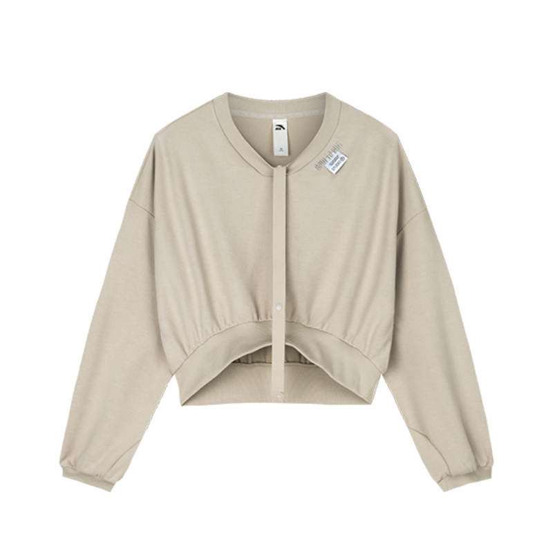 Anta Life Collection Sweatshirt Women's Taro Khaki