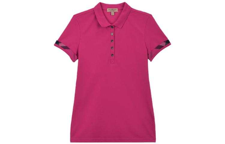 Burberry Polo Shirts Women's Pink Moderate