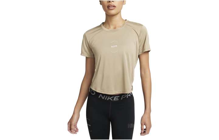 Nike Nike T Shirts Women's Brown Crew Neck Moderate Straight Fit