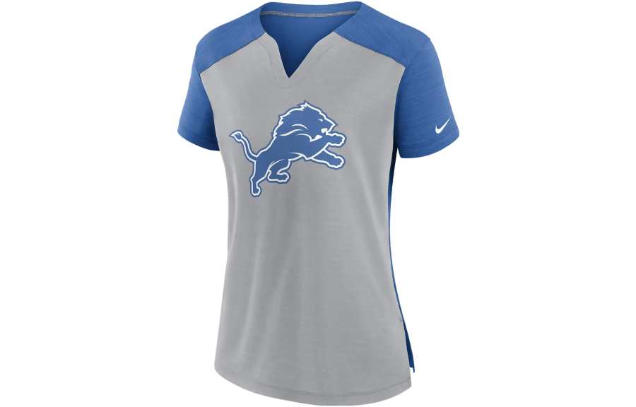 Nike Nike T Shirts Women's Blue V Neck Moderate Straight Fit