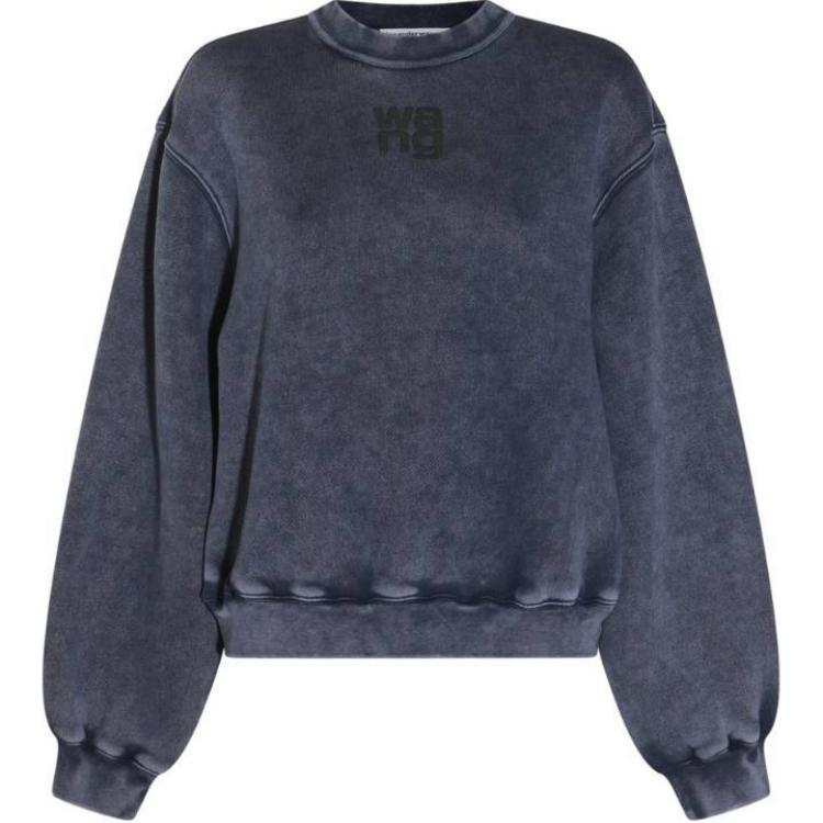 Alexander Wang Logo Embossed Crewneck Sweatshirt